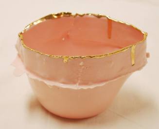 Pink Porcelain Milk Jar