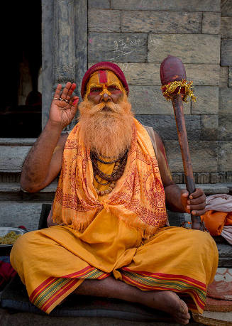 Indian Shadu at Pasputi Nath Temple, Nepal