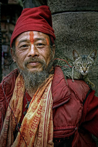 An Ascetic in Bakthapur, Nepal