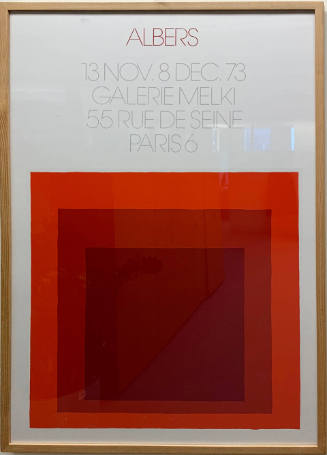 Joseph Albers Galerie Melki exhibition poster