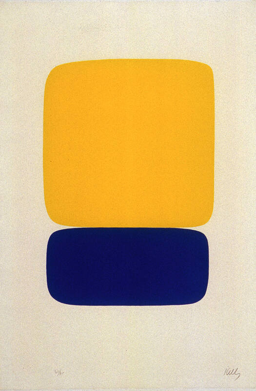 Yellow Over Dark Blue, from the Suite of Twenty-seven Color Lithographs