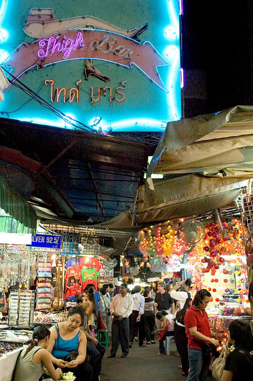 Borderless Captivity, View of Patpong Road, center of sex entertainment...