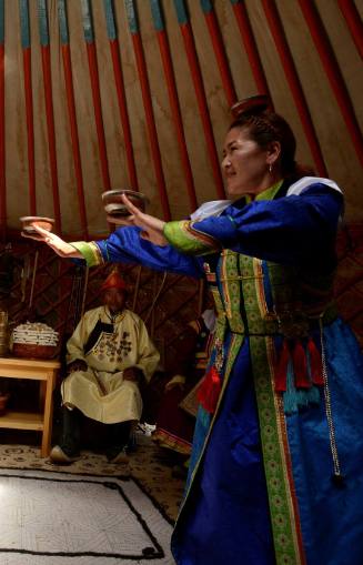 Mongolian Biyelgee Dance with Cups