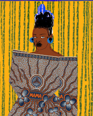 Abidjan 3, from the series Vlisco&Co Fashion Illustrations