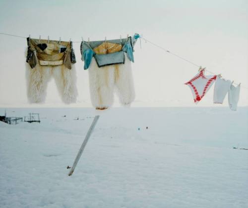 Two Polar Bear Skin Trousers and Three Towels